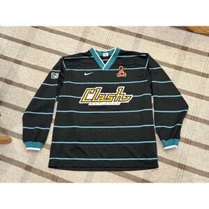 Vintage 90’s Nike San Jose Clash MLS Soccer Jersey Long Sleeve XL Rare